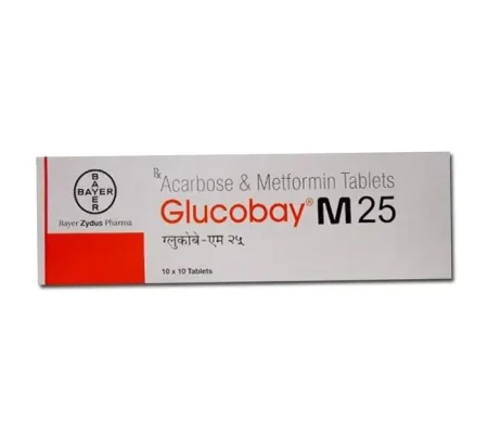 Glucobay M 25 mg Tablet