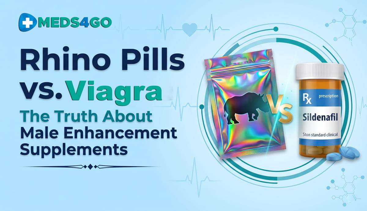 Rhino Pills vs. Viagra, Meds4go.com